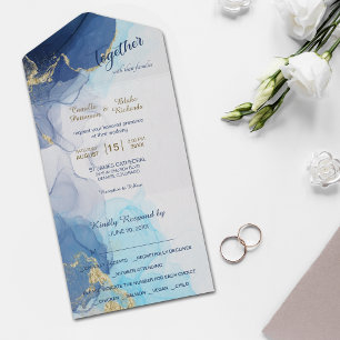 Abstrait moderne Indigo Aqua Blue Modèle photo