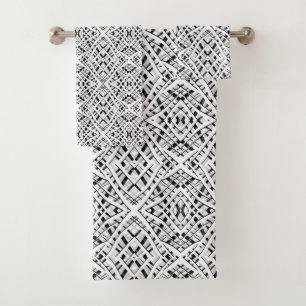 Abstrait moderne sans couture ornementale blanc ar