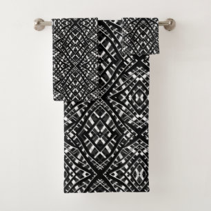 Abstrait moderne sans couture ornementale blanc ar