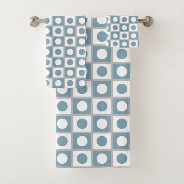 Abstrait moderne Turquoise & blanc (En situation)