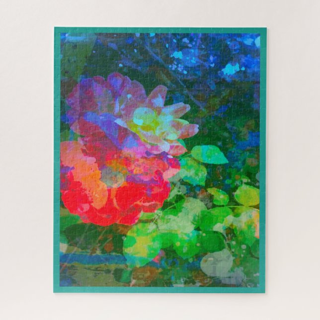 Abstrait Mon Rose Secret Jardin Jigsaw Puzzle Puzz (Vertical)