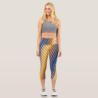abstrait  motif capri leggings