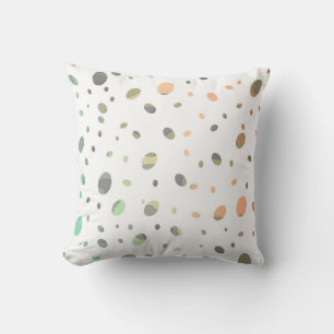 abstrait motif pastel dots design moderne coussin