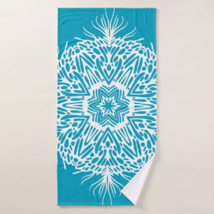 Abstrait motif vintage de flocon de neige créatif.