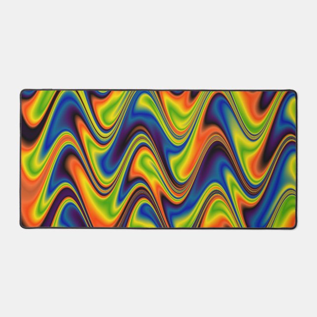 Abstrait Multicolore Ondulé (Recto)