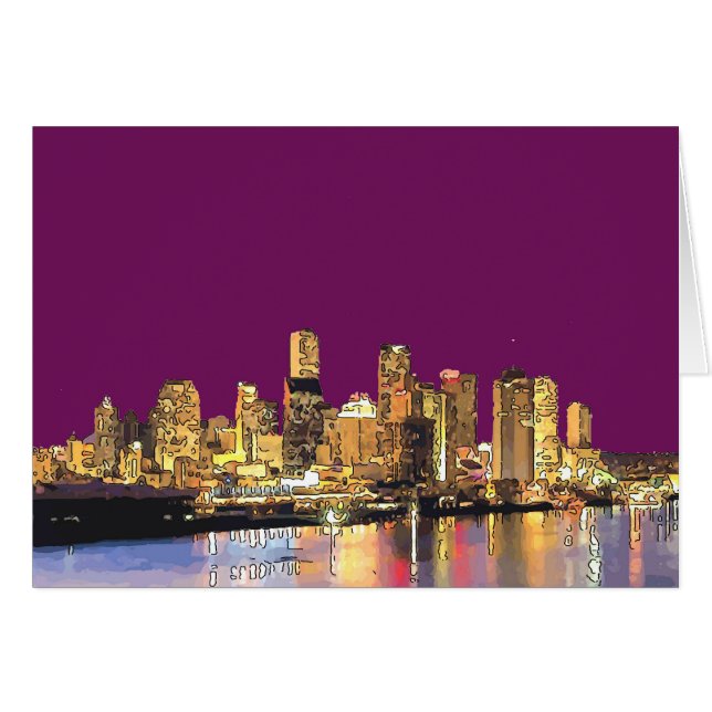 Abstrait New Orleans Skyline ajouter du texte (Devant horizontal)