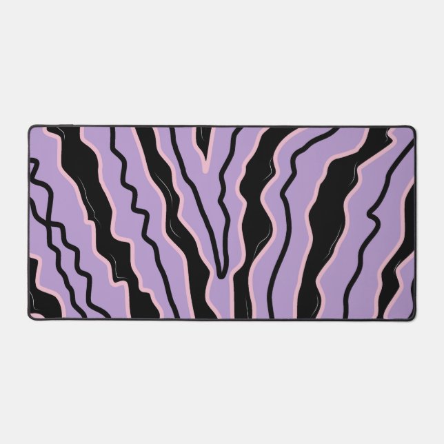 Abstrait noir violet marbre Boho Super Motif (Recto)