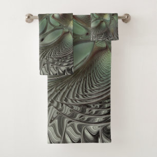 Abstrait Olive Sage Green Grey Fractal Art Imagina