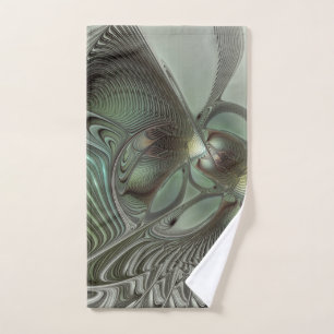 Abstrait Olive Sage Green Grey Fractal Art Imagina