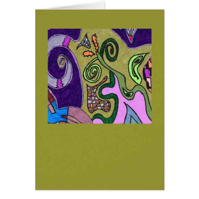 abstrait original "Gold Elephant" (Devant)