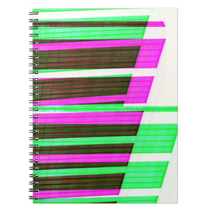 Abstrait Piano Key Art Colorful Journal Carnet