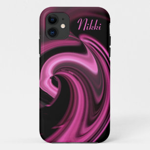 Abstrait Pink Heart iPhone 5 coque *Personnaliser*