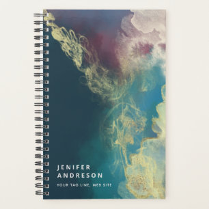 Abstrait planificateur d'encre artistique moderne 