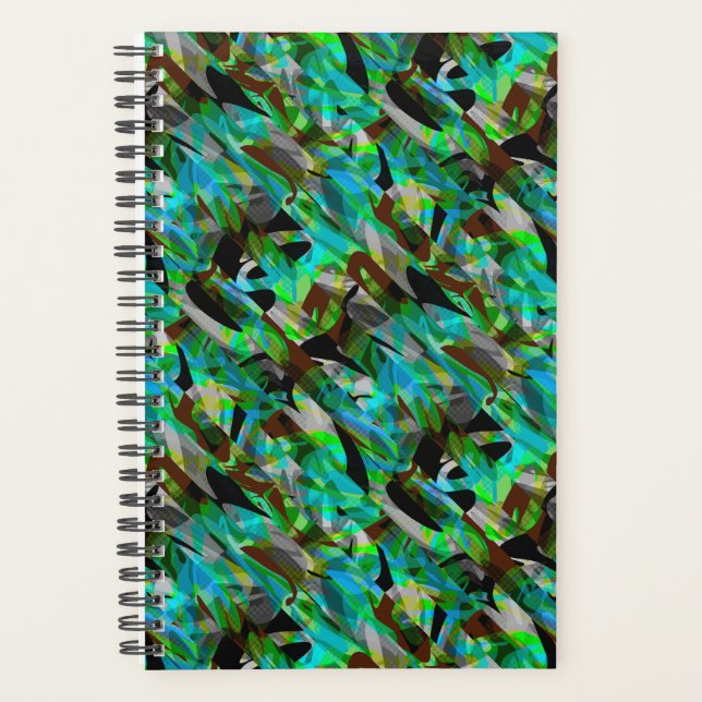 Abstrait sans couture brosse trait moderne multico (Devant)