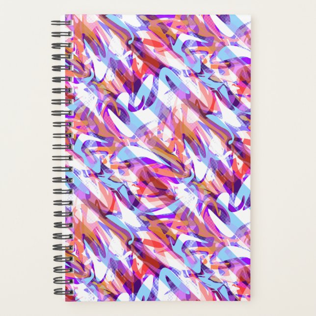 Abstrait sans couture brosse trait moderne multico (Devant)