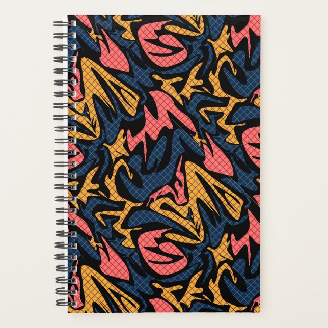 Abstrait sans couture brosse trait moderne multico (Devant)