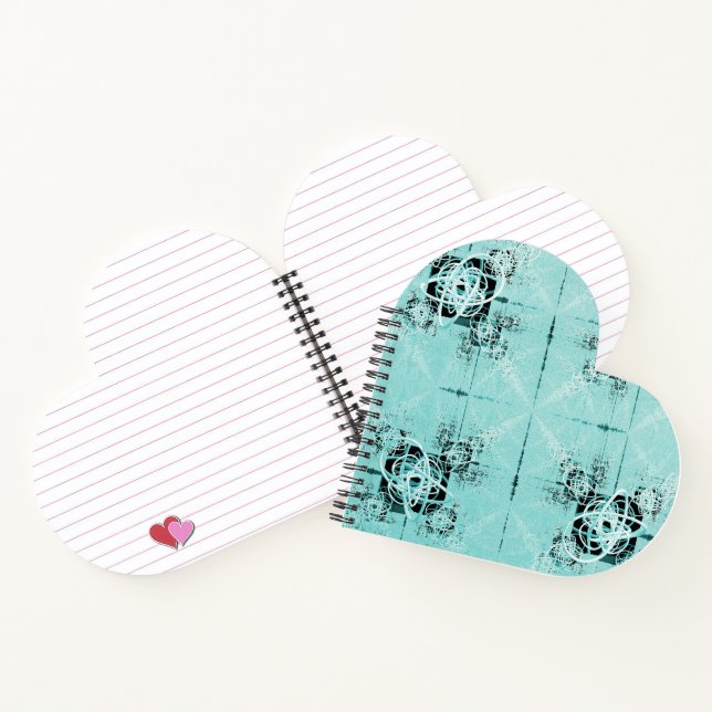 Abstrait Spiral Delight Heart Carnet (Intérieur)