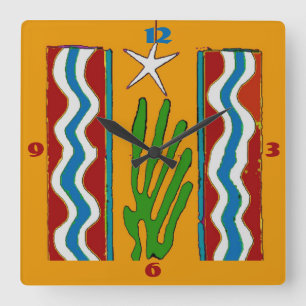 Abstrait Star Horloge Désert