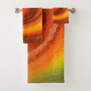 Abstrait tourbillon orange brun feu pri moderne