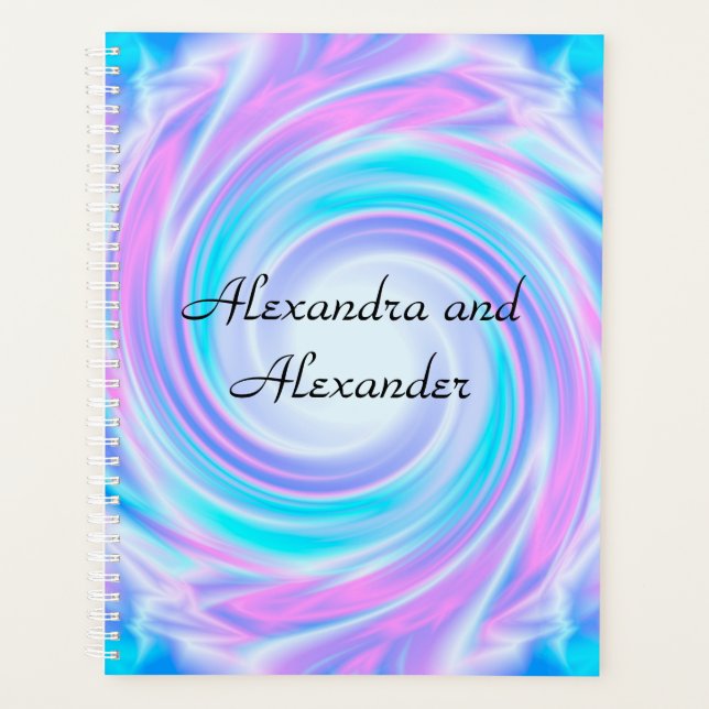 Abstrait tourbillon pastel violet couleurs imprime (Devant)