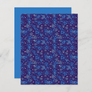 Abstrait Triangle bleu Aqua Ice Crystals Scrapbook