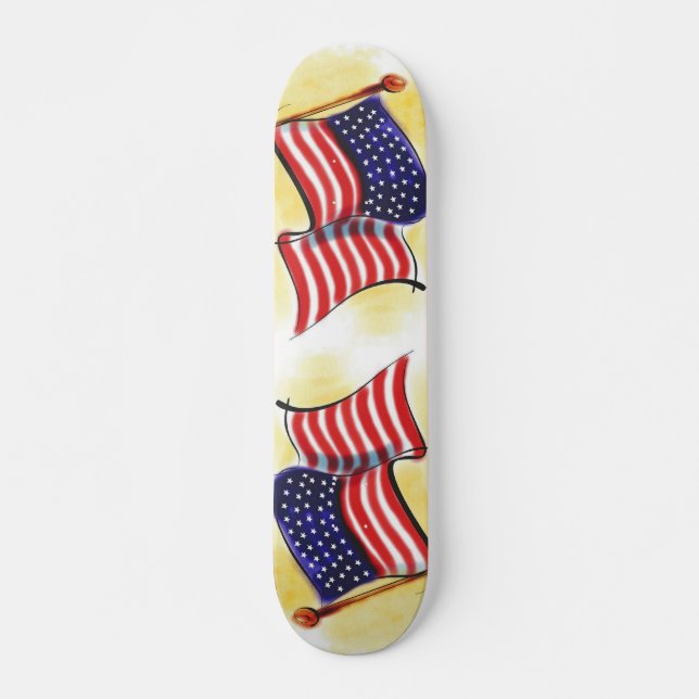abstrait vieux glory drapeau américain skateboard  (Devant)