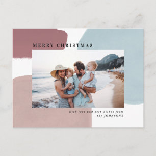 Abstraite carte postale de vacances peinte colorée