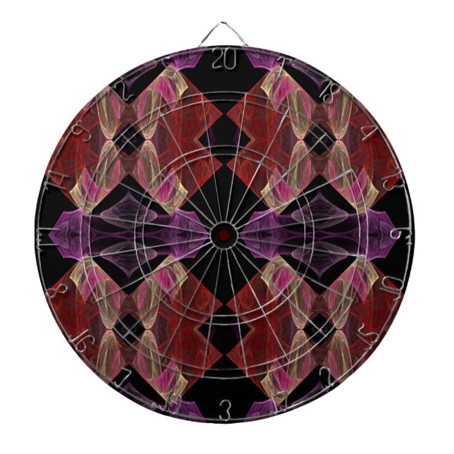 Abstraite Cible de flechettes fractale violette du (Devant)