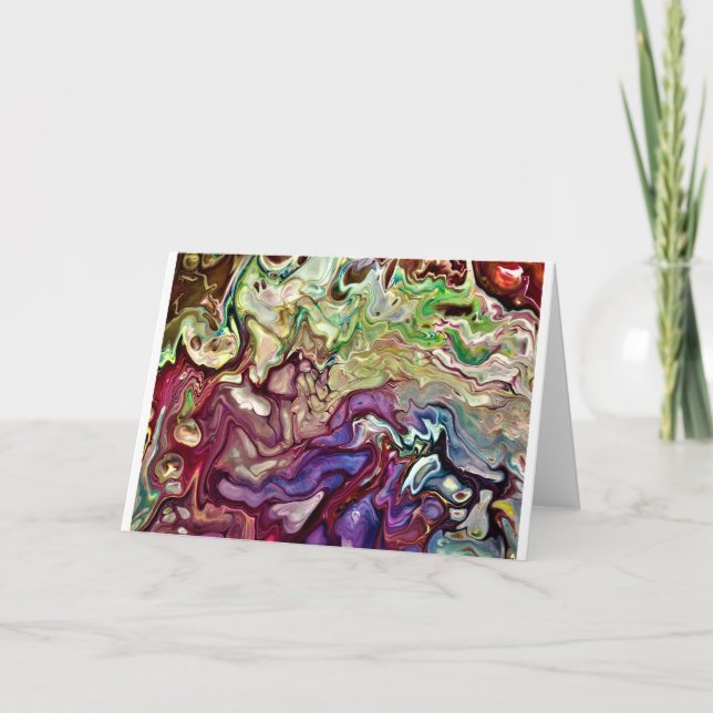 Abstraite Color Study 233, carte (Devant)
