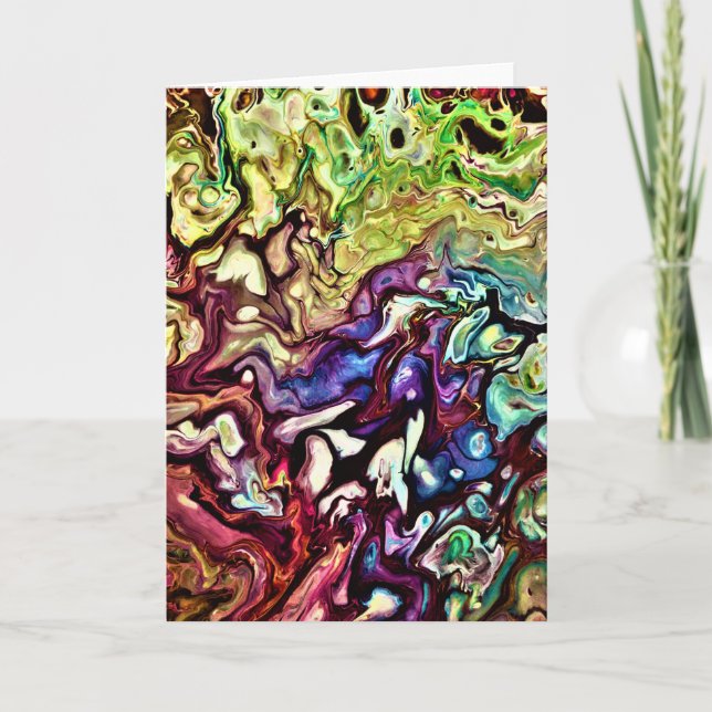 Abstraite Color Study 235, carte (Devant)