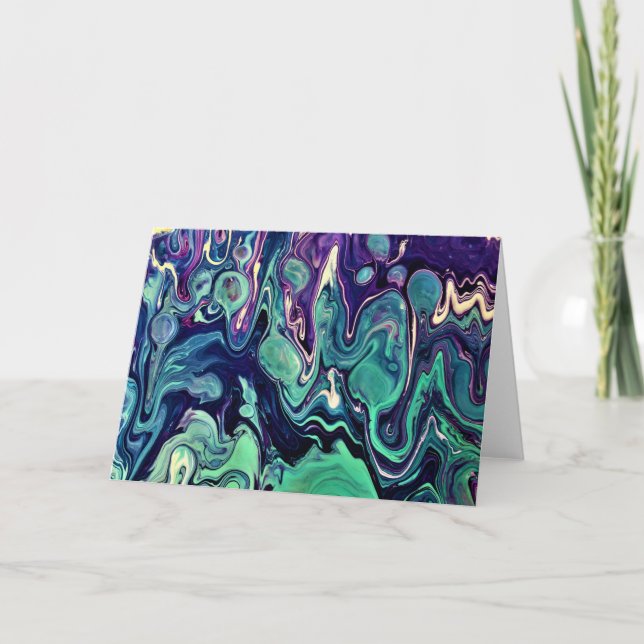 Abstraite Color Study 296, carte (Devant)