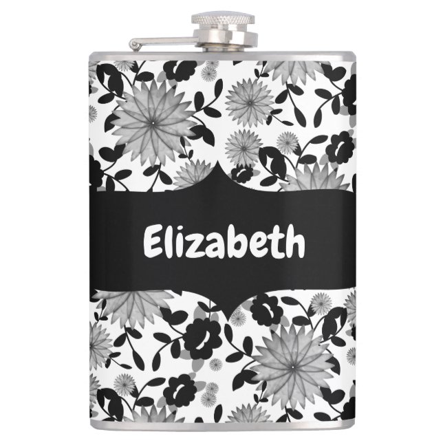 Abstraite flacon de design Flacon gris-blanc noir (Devant)
