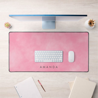 Abstraits nuages Pastel Pink Sky Texte personnalis