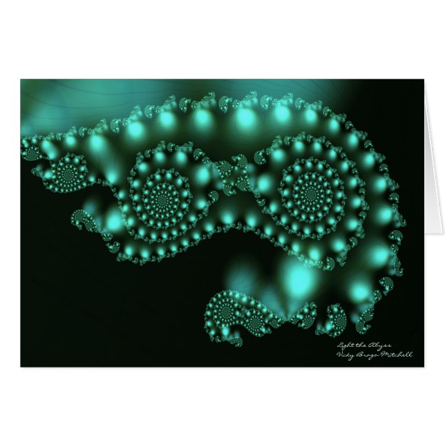 Abyss Cool Art Fractal Abstrait (Devant Horizontal)