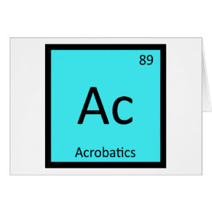 Ac - Chimie du sport d'acrobatie Tableau périodiqu