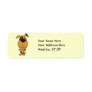 AC - Joyeux Étiquettes de adresse de chien.