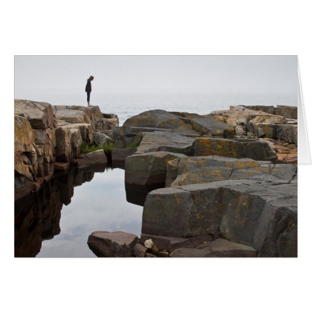 Acadia NP : sur le bout de la péninsule de (Devant horizontal)