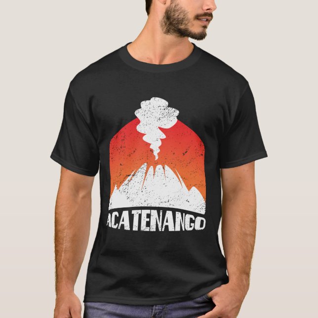 Acatenango TShirt Volcano Eruption Chemise Volcani (Devant)