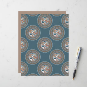 Accent Abstrait Polka Ornate Dot Mandala Scrapbook