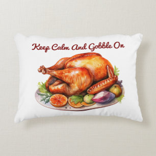 Accent Coussin - Drôle Thanksgiving Turquie Coussi