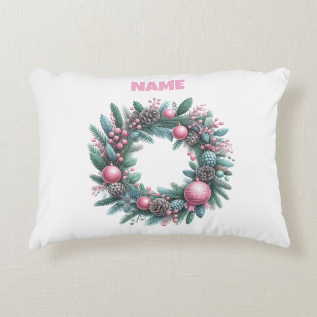 Accent Coussin Personnalisé rose Accent P (Devant)