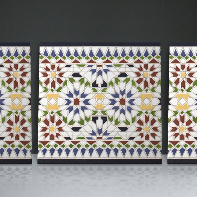 Accent de décoration de maison en carreau marocain (Créateur téléchargé)