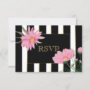 Accentuation Or Bandes noires Baies roses RSVP