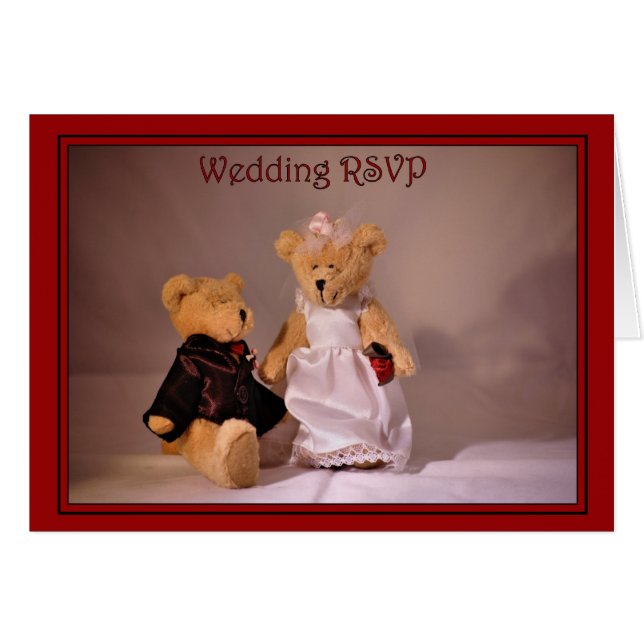 Acceptation de faire-part de mariage du mariage (Devant horizontal)
