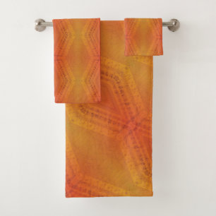 Acceptation Motif de Shibori rouge orange jaune