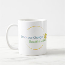 Accepter le changement Mug Citations d'état d'espr