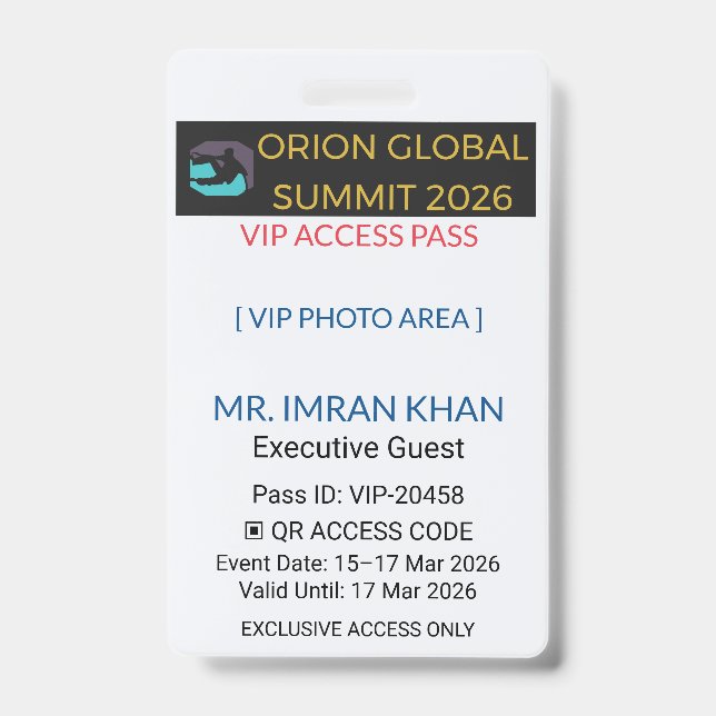 Access Badge Identification | Conference (Avant)