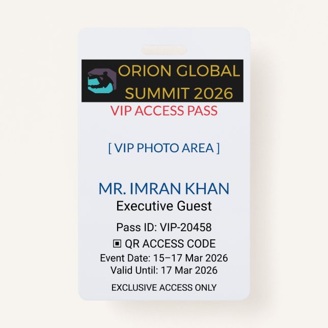 Access Badge Identification | Conference (Devant)