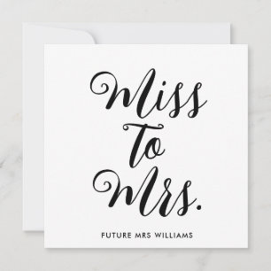 Accessoire de mariage moderne Miss to Mrs Banner