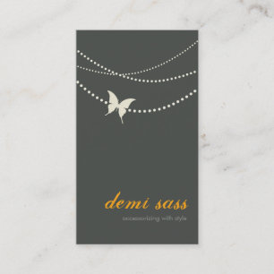 Accessoires de bijoux carte de visite tendance